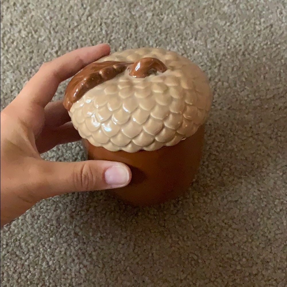 Apple Pumpkin Candle in Acorn Holder